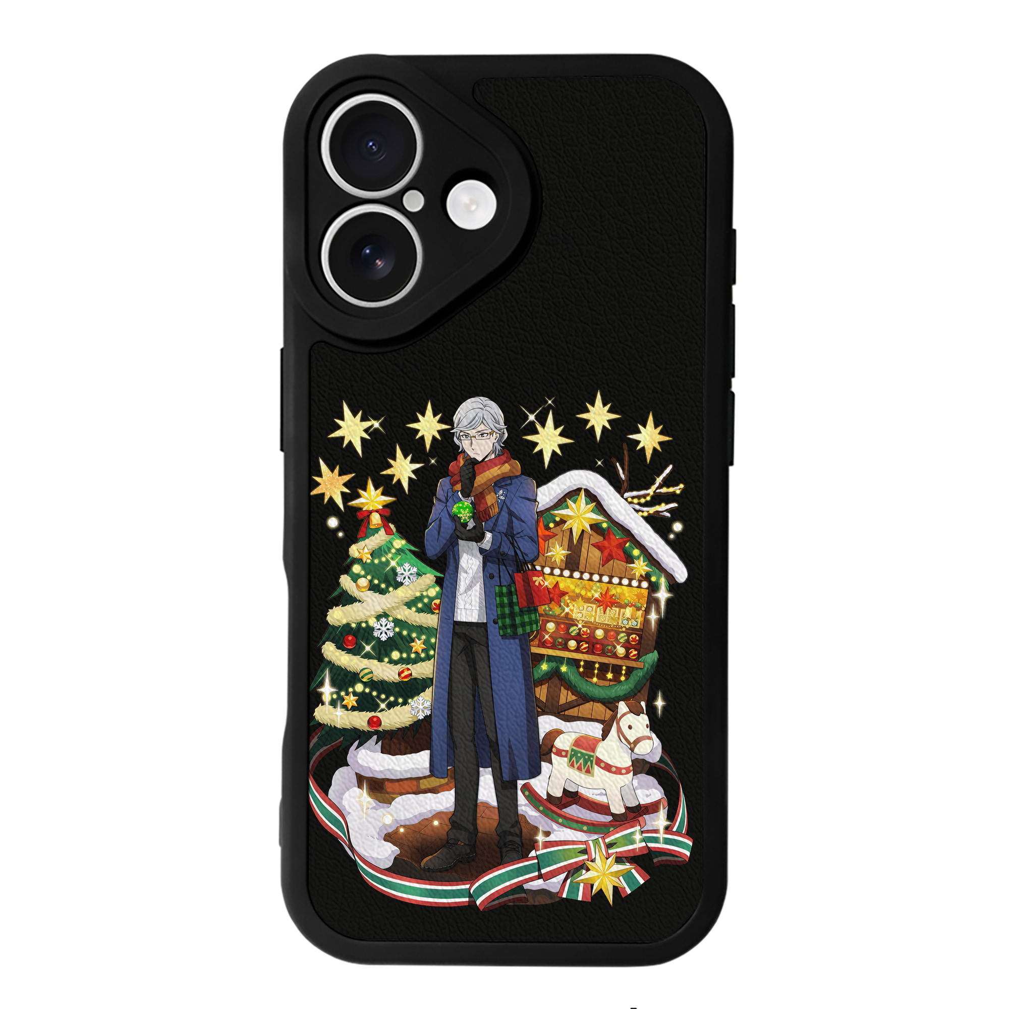 （画像用） 文豪ストレイドッグス Bungo Stray Dogs 【iPhone 16シリーズ対応】シリコンスマホケース（レザー調） 材質：シリコン